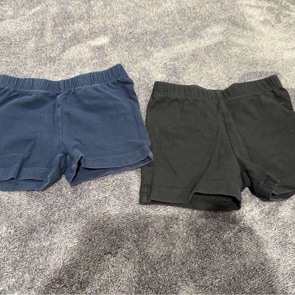 Place Kids Navy and Black Shorts